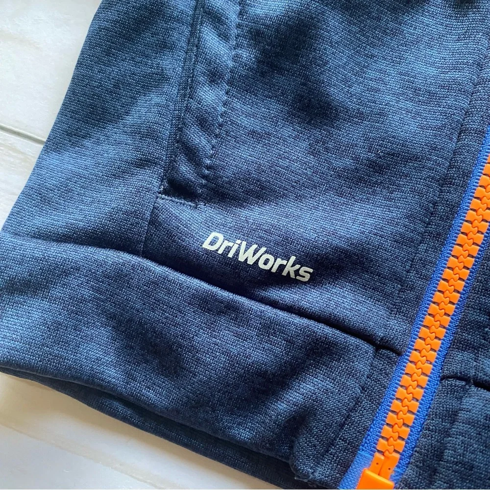 Kids ATHLETIC WORKS Hooded Zip-up Fleece Lined Jacket Size 6-9M